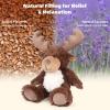 SuzziPals Heatable & Coolable Moose Stuffed Animal, Plushies Microwavable Heating Pad for Soothing & Relaxation, Lavender Scent Stuffed Plush Toys for Stress Relief, Christmas Stuffed Animals Gifts view 3