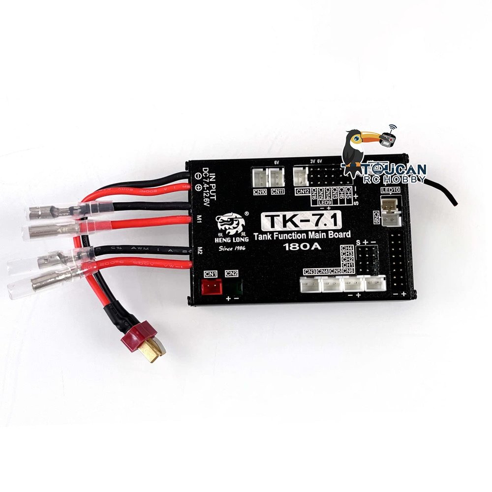 wheelfun Heng Long US in Stock, 7.1 Multi-Function Main Board for 1/16 RC Tank 7.1 7.0 Radio Controller