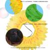 Sunflower Head Cover Children's Dance Props Sunflower Dew Face Sunflower Games Entrance Funny Opening Ceremony Hand Flower (70CM, Red) view 2