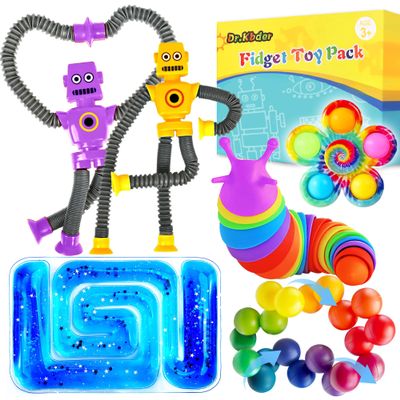 Christmas Stuffer for Toddler Kids Sensory Toys for Autistic Children Set, Autism Fidget Toys Pack Calm Down Travel Essential Toys for Age 1 2 3 4 5 Years ADHD Stress Anxiety Boys Girls