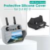 CAPART Silicone Protective Cover with Sun Hood for [DJI RC 2] Controller, Suitable DJI Air 3/Mini 4 Pro Drone, Scratch-Proof Dust-Proof Wear-Proof Non-Slip (with Sunhood - Grey) view 2