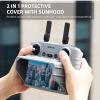 CAPART Silicone Protective Cover with Sun Hood for [DJI RC 2] Controller, Suitable DJI Air 3/Mini 4 Pro Drone, Scratch-Proof Dust-Proof Wear-Proof Non-Slip (with Sunhood - Grey) view 3