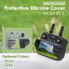 CAPART Silicone Protective Cover with Sun Hood for [DJI RC 2] Controller, Suitable DJI Air 3/Mini 4 Pro Drone, Scratch-Proof Dust-Proof Wear-Proof Non-Slip (with Sunhood - Black) view 2