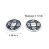 AIMOFAMAG 5 Pcs Chinese Coin Half Dollar Size,China Ancient Coin Magic Trick for Collecting or Practise(Black) view 3