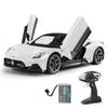MIEBELY Maserati Remote Control Car, Openable Door 1:12 Scale Rc Toy Car 7.4V 900mAh Licensed 12Km/h Fast Rc Cars with Led Light 2.4Ghz Model Car for Adults Boys Girls Birthday Ideas Gift (White) view 1