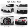 MIEBELY Maserati Remote Control Car, Openable Door 1:12 Scale Rc Toy Car 7.4V 900mAh Licensed 12Km/h Fast Rc Cars with Led Light 2.4Ghz Model Car for Adults Boys Girls Birthday Ideas Gift (White) view 3