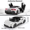 MIEBELY Maserati Remote Control Car, Openable Door 1:12 Scale Rc Toy Car 7.4V 900mAh Licensed 12Km/h Fast Rc Cars with Led Light 2.4Ghz Model Car for Adults Boys Girls Birthday Ideas Gift (White) view 4