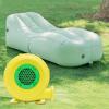 DOONARCES 450W 3300RPM Inflatable Bounce House Blower Inflatable Cash Cube Blower Fan Castle Air Blower Motor Pump for Inflatable Tent Castles Bounce Houses, Yellow+Green view 3