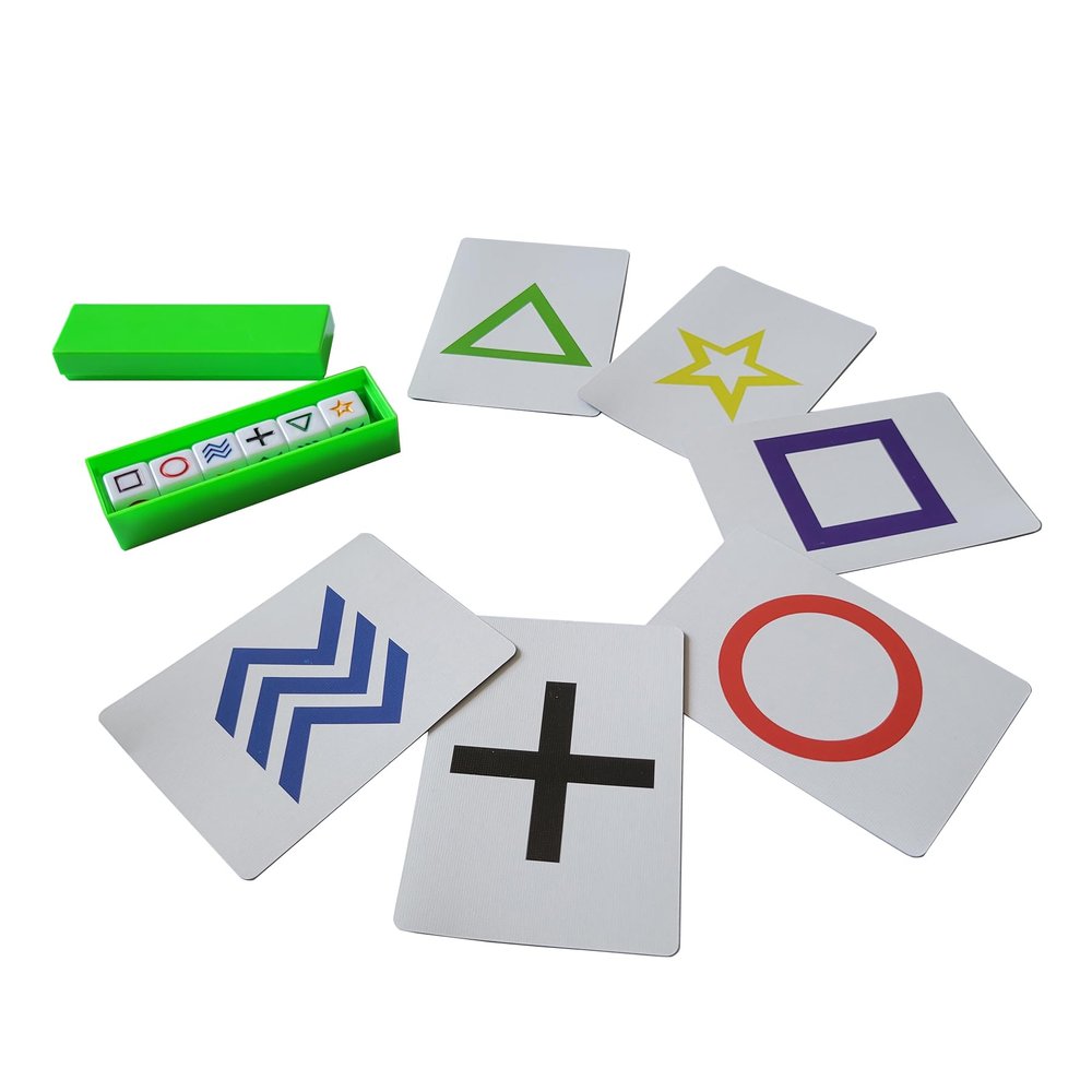 AIMOFAMAG Magic Tricks Beginner Kit - ESP Cards with Marked Card Back, Prediction Dice & Mind Reading Props for Adults, Teens | Fun & Easy Magic Props for Practice & Performance