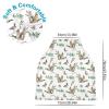 Personalized Baby Car Seat Cover for Boys Girls, Custom Nursing Covers for Breastfeeding with Name, Wild Ducks Infant Stroller Cover, Baby Carseat Canopy for Newborn, Multiuse Car Seat Canopies view 2