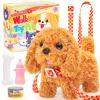Tagitary Plush Toys Puppy Electronic Toy Dogs That Walk and Bark,Tail Wagging Fake Dog Interactive Dog Toy for Kids with Leash,Easter Christmas Birthday Gift for Toddlers Kids view 1