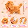 Tagitary Plush Toys Puppy Electronic Toy Dogs That Walk and Bark,Tail Wagging Fake Dog Interactive Dog Toy for Kids with Leash,Easter Christmas Birthday Gift for Toddlers Kids view 4