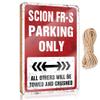 Funny Desk Signs Scion Fr-S Parking Only Wooden Sign Fun Stuff Wood Welcome Sign (Size : 15X28CM) view 1