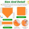 Hiboom 16 Pcs Sports Kickball Set Includes 10 Inches Playground Ball 5 Rubber Throw Down Bases Ball Pump 10 Foul Line Cones for Kids Adults Playground School Backyard Game Camps Picnic (Orange) view 4