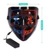 [3PACK] Halloween Scary Mask LED Mask LED Purge Mask---LED Light Up Mask EL Wire Light Up, for Festival Cosplay Halloween Costume Halloween Festival Party view 3