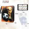 Trading Card Binder 400 Pockets, Soccer Card Binder Holder with 50 Removable Sleeves Fits 400 Sport Cards, Soccer Card Gifts Collector Album with Zipper Storage Display Case view 2