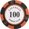 14g Clay Poker Chips, 50PCS Poker Chips Set Card Games, Casino Night, Mathematics Counting Learning, Large Bingo Markers, Casino Baccarat Crown Chips (Size : 50PCS $100) view 1