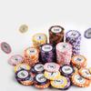 14g Clay Poker Chips, 50PCS Poker Chips Set Card Games, Casino Night, Mathematics Counting Learning, Large Bingo Markers, Casino Baccarat Crown Chips (Size : 50PCS $100) view 4