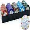 14g Poker Chips Tokens, 100 Piece Casino Chips Monte Carlo, Las Vegas Casino Number Printed Coins Counter Educational Learning Coin Chip Plaything for Children Kids ( Size : 100Pcs Three Color Crown ) view 1