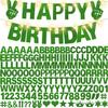 167Pcs DIY Glitter Customizable Banner Kit Custom Banner DIY Happy Birthday Letter Banners Personalized Banners Decor for Christmas St.Patrick's Day Birthday Party Decorations Supplies(Glitter Green) view 1