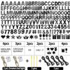 175Pcs DIY Glitter Customizable Banner Kit Happy Birthday Custom Letters Banner 30th Birthday Decorations Anniversary Personalized Banners Decor Death to My 20s Party Supplies(Shiny Black) view 4