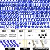 167Pcs DIY Glitter Customizable Banner Kit Happy Birthday Letter Hanukkah Custom Banners Happy New Year Personalized Banner for Christmas Baby Shower Birthday Party Decoration (Shiny Sapphire blue) view 3