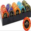 14g Poker Chips Tokens, 100 Piece Casino Chips Monte Carlo, Las Vegas Casino Number Printed Coins Counter Educational Learning Coin Chip Plaything for Children Kids ( Size : 100Pcs Star Whirlwind ) view 1