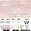 167Pcs DIY Glitter Customizable Banner Kit Custom Banner Happy Birthday Letters Happy New Year Personalized Banners Decor for Christmas Baby Shower Birthday Party Decoratation (Glitter Rose Gold) view 4