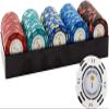 14g Poker Chips Tokens, 100 Piece Casino Chips Monte Carlo, Las Vegas Casino Number Printed Coins Counter Educational Learning Coin Chip Plaything for Children Kids ( Size : 100Pcs Two Color Dollar ) view 1