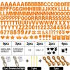 175Pcs DIY Glitter Customizable Banner Kit Custom Banners DIY Happy Birthday Letter Banners Personalized Banner Decor for Easter Day Christmas Baby Shower Birthday Party Decorations(Glitter Orange) view 3
