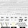 175Pcs DIY Glitter Customizable Banner Kit Happy Birthday Letters Banner Winter Wonderland Banners Snowflakes Personalized Banners Decor Baby Shower Birthday Party Decorations Supplies(Shiny Silver) view 4
