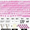 175Pcs DIY Glitter Customizable Banner Kit Happy Birthday Letter Banners Valentine's Day Garlands Personalized Love Heart Banner Decor Baby Shower Birthday Party Decorations Supplies(Shiny Light Pink) view 2