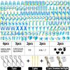 167Pcs DIY Glitter Customizable Banner Kit Custom Banner Happy Birthday DIY Letter Banners Happy New Year Personalized Banners Christmas Baby Shower Birthday Party Decorations Supplies(Shiny Holografic) view 3