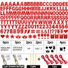 175Pcs DIY Glitter Customizable Banner Kit Custom Banner Happy Birthday DIY Letter Banners Happy New Year Personalized Banners Christmas Baby Shower Birthday Party Decorations Supplies(Shiny Red view 4