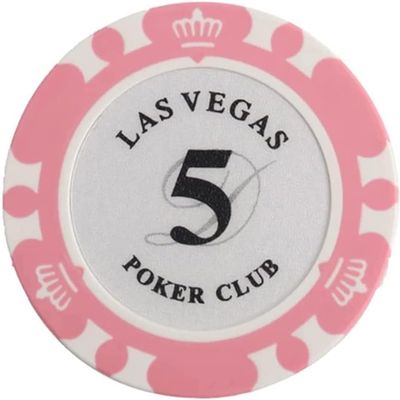 14g Clay Poker Chips, 50PCS Poker Chips Set Card Games, Casino Night, Mathematics Counting Learning, Large Bingo Markers, Casino Baccarat Crown Chips (Size : 50PCS $5)