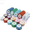 100PCS Casino Poker Chips Set, Monaco Casino Clay Casino Chips, Poker Sets for Texas Holdem, Black Jack Chips, Gambling Currency Plastic Number Chip Props for Party Home ( Size : $1+$5+$10+$20+$50 ) view 1