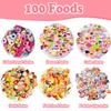 150Pcs Miniature Food Drinks Bottles Dollhouse Accessories 1:12 Mini Stuff Things Toy Set Dollhouse Pretend Kitchen Play Game Tiny Baking Hamburger Bread Ice Cream Cake Tableware view 3