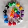 60Pcs 20 Sided Dice, Acrylic Dice, Role Playing Game Dices, 20mm, Party Supplies Multi Sided Dices for Card Games, Table Game, Solid view 2