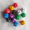 60Pcs 20 Sided Dice, Acrylic Dice, Role Playing Game Dices, 20mm, Party Supplies Multi Sided Dices for Card Games, Table Game, Solid view 3