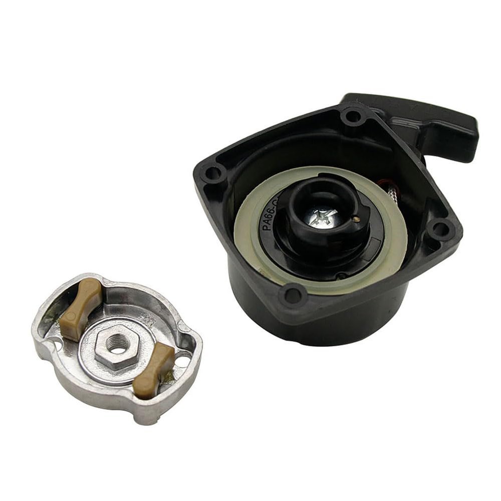 Rc Marine 26cc 29cc 30cc Engine Pull Starter for Zenoah CY RCMK QJ BWS Rc Racing Boat Parts Distance Between Mounting Holes is 50mm (Black)