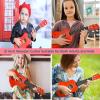 21 Inch Wooden Kids Toddler Child Children Acoustic Guitar Musical Instruments Ideal for 3-9 Year Old Boys Girls Gifts (Red) view 4