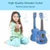 21 Inch Wooden Kids Toddler Child Children Acoustic Guitar Musical Instruments Ideal for 3-9 Year Old Boys Girls Gifts (Blue) view 3