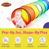 Kids Play Tunnel Set for Toddlers Double Tunnels for Indoor and Outdoor Fun | Pop-Up Crawl Tunnels for Babies, Toddlers, and Pets | Easy to Set Up, Store, and Transport | Durable and Breathable view 2