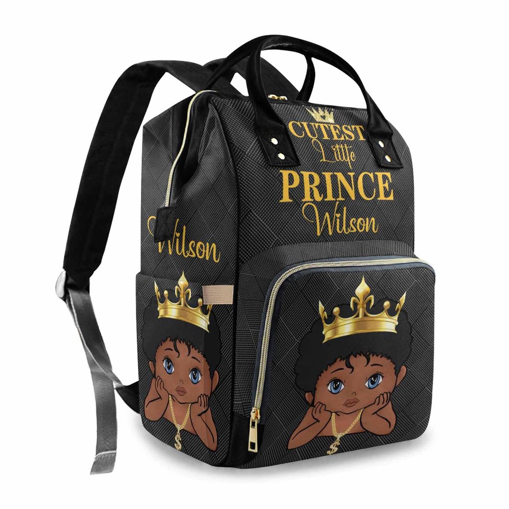 Artsadd Custom Diaper Bag Backpack for Baby Boys Girls, Personalized Name Large Nappy Nursing Orangizer Mommy Bags Waterproof Travel Daypack for Baby Shower Gifts
