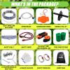 Zipline for Backyard Kids and Adults,Zipline Kits for Backyard with 120ft Cable,6ft Zipline Spring Brake and Belt,Zip line Trolley with Handle,seat and Bag view 2