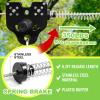 Zipline for Backyard Kids and Adults,Zipline Kits for Backyard with 120ft Cable,6ft Zipline Spring Brake and Belt,Zip line Trolley with Handle,seat and Bag view 3