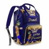 Artsadd Custom Diaper Bag Backpack for Baby Boys Girls, Personalized Name Large Nappy Nursing Orangizer Mommy Bags Waterproof Travel Daypack for Baby Shower Gifts view 1