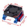 BrewJa Metal VXL-3S Velin-eon ESC VXL-3 VXL 3S Heat Sink Cooling Fan for Traxxas Bandit Rustler Stampede Slash 2WD / 4X4 VXL Parts view 2