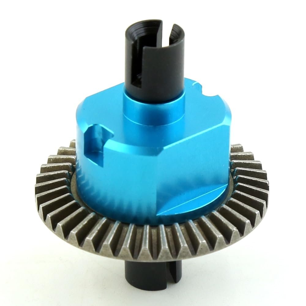 BrewJa Metal Differential 02024 for HSP 94106 94107 94108 94111 94122 94123 94166 94177 94188 1/10 RC Car Upgrade Parts (Color : Blue)