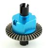 BrewJa Metal Differential 02024 for HSP 94106 94107 94108 94111 94122 94123 94166 94177 94188 1/10 RC Car Upgrade Parts (Color : Blue) view 1